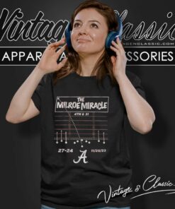 Alabama Crimson Tide 4th And 31 Shirt The Milroe Miracle 4th And 31 27 24 Women TShirt