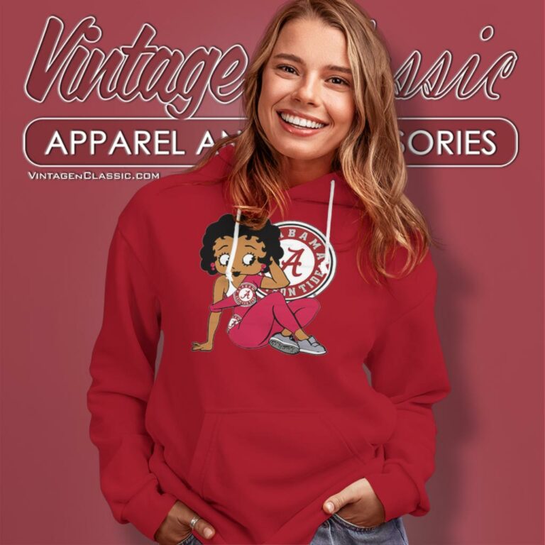Alabama Crimson Tide Betty Boop Hoodie Alabama Crimson Tide Betty Boop Hoodie