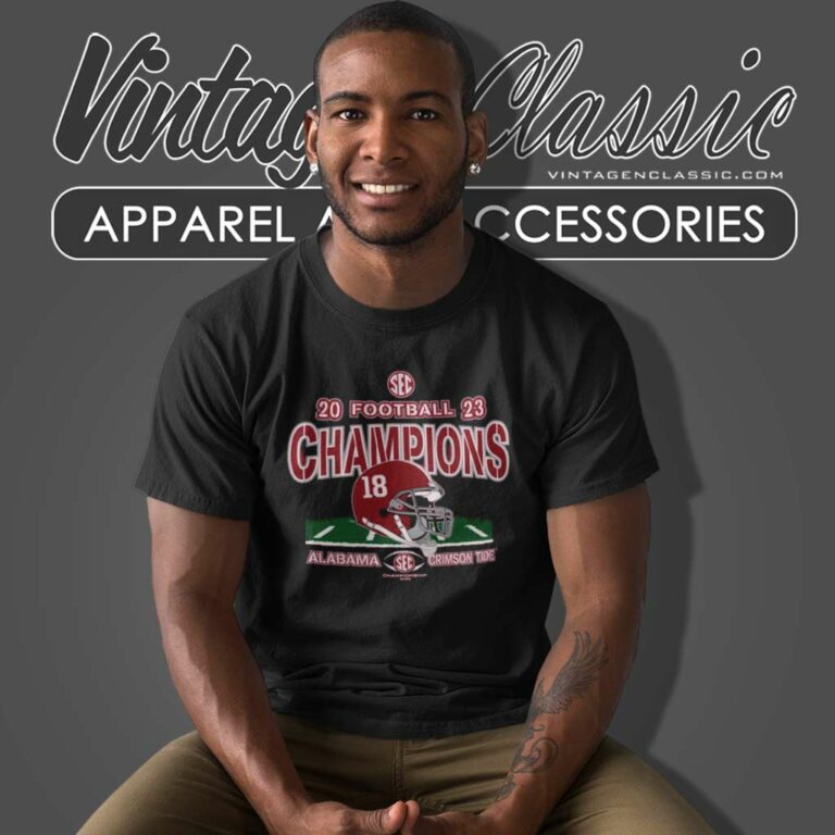 Alabama Crimson Tide Champions Sec Football Conference T Shirt Alabama Crimson Tide Champions Sec Football Conference T Shirt