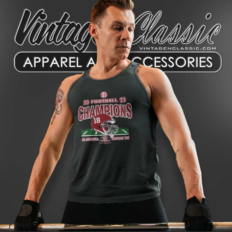 Alabama Crimson Tide Champions Sec Football Conference Tank Top Racerback Alabama Crimson Tide Champions Sec Football Conference Tank Top Racerback