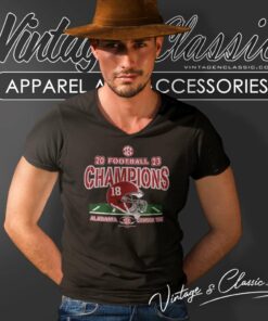 Alabama Crimson Tide Champions Sec Football Conference V Neck TShirt
