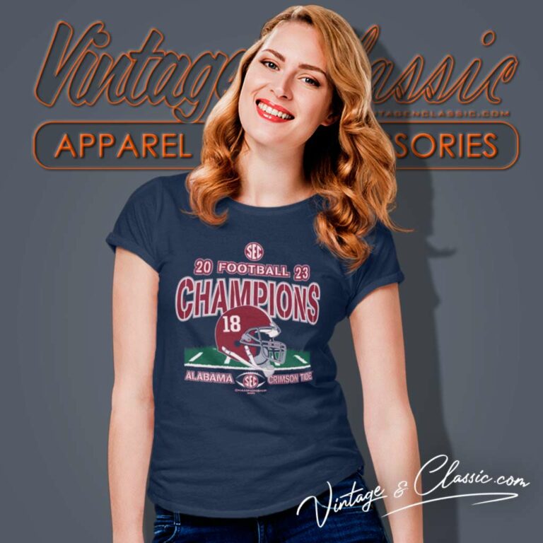 Alabama Crimson Tide Champions Sec Football Conference Women TShirt Alabama Crimson Tide Champions Sec Football Conference Women TShirt