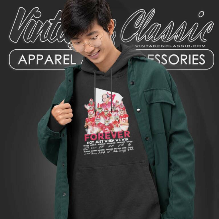 Alabama Crimson Tide Forever Not Just When We Win Signature Hoodie Alabama Crimson Tide Forever Not Just When We Win Signature Hoodie