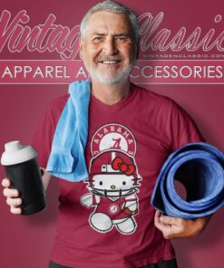 Alabama Crimson Tide Hello Kitty V Neck TShirt