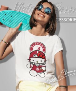 Alabama Crimson Tide Hello Kitty Women T Shirt
