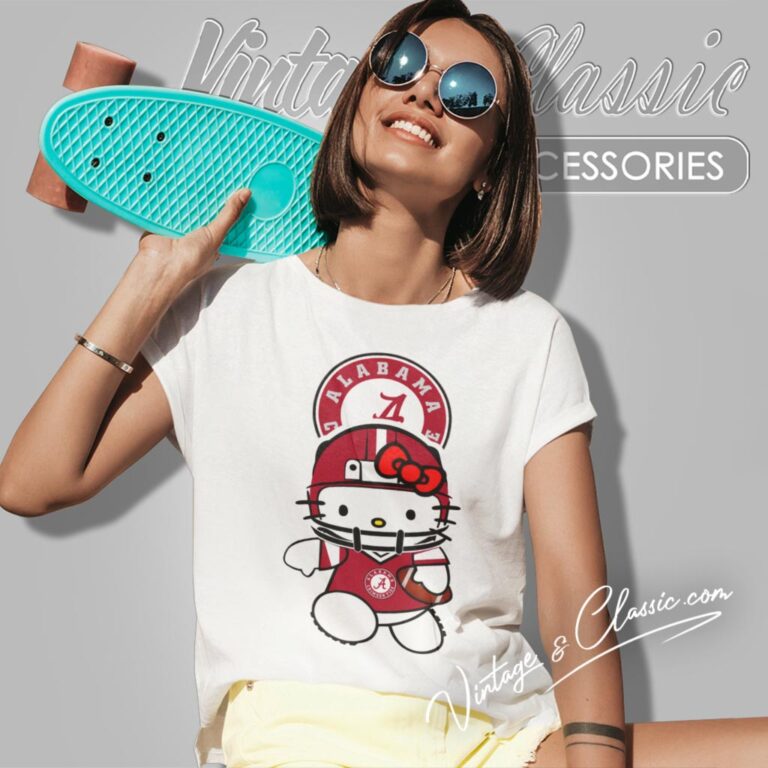 Alabama Crimson Tide Hello Kitty Women T Shirt Alabama Crimson Tide Hello Kitty Women T Shirt