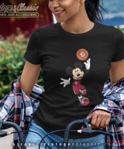 Alabama Crimson Tide Mickey Basketball NCAA March Madness Tshirt Women