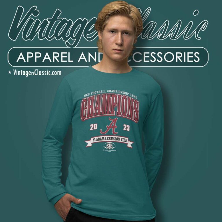 Alabama Crimson Tide Sec Champions Shirt Blue 84 Football Conference Long Sleeve Tee Alabama Crimson Tide Sec Champions Shirt Blue 84 Football Conference Long Sleeve Tee