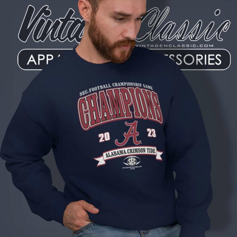 Alabama Crimson Tide Sec Champions Shirt Blue 84 Football Conference Sweatshirt Alabama Crimson Tide Sec Champions Shirt Blue 84 Football Conference Sweatshirt