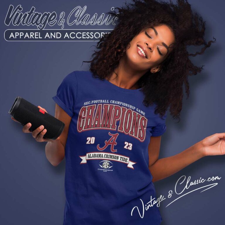Alabama Crimson Tide Sec Champions Shirt Blue 84 Football Conference Women TShirt Alabama Crimson Tide Sec Champions Shirt Blue 84 Football Conference Women TShirt