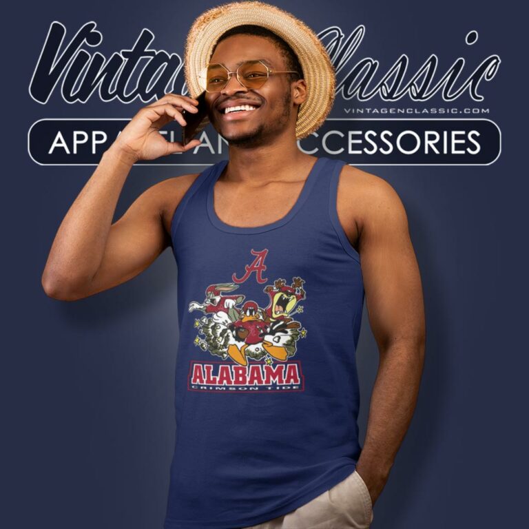 Alabama Crimson Tide The Looney Tunes Football Team Tank Top Racerback Alabama Crimson Tide The Looney Tunes Football Team Tank Top Racerback