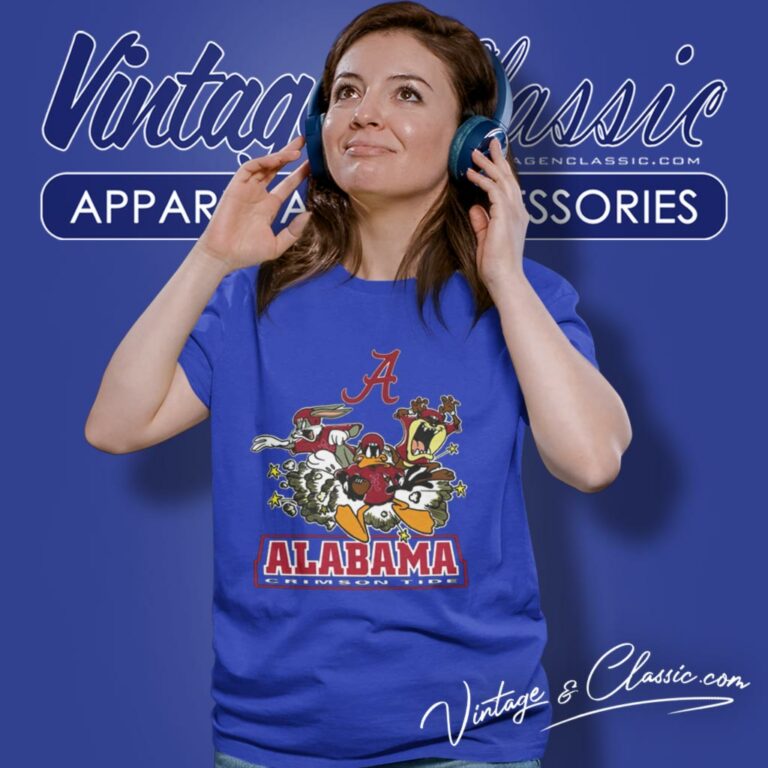 Alabama Crimson Tide The Looney Tunes Football Team Women T Shirt Alabama Crimson Tide The Looney Tunes Football Team Women T Shirt