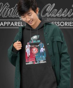 Alabama On Saturdays Eagles On Sundays Hoodie