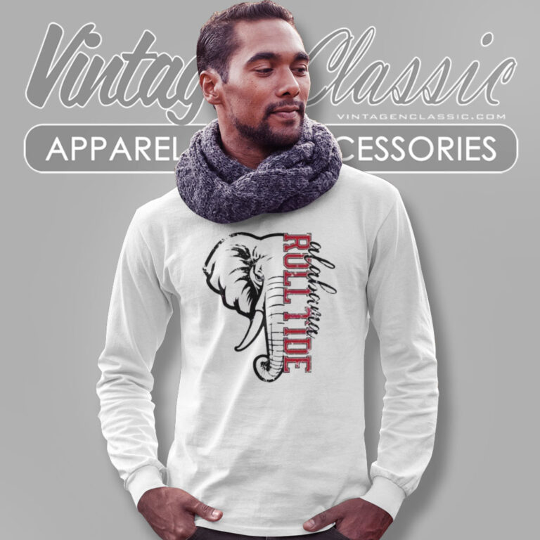 Alabama Roll Tide Mascot Shirt Ncaa Football Long Sleeve Tee Alabama Roll Tide Mascot Shirt Ncaa Football Long Sleeve Tee