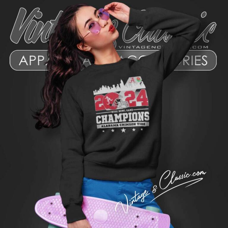 Alabama Rose Bowl Game Champions 2024 Helmet Logo Sweatshirt Alabama Rose Bowl Game Champions 2024 Helmet Logo Sweatshirt
