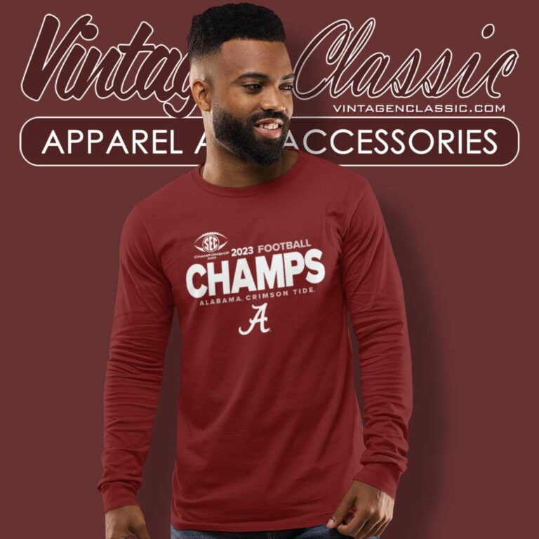 Alabama Sec Championship Shirt Sec Football Conference 2023 Long Sleeve Tee Alabama Sec Championship Shirt Sec Football Conference 2023 Long Sleeve Tee