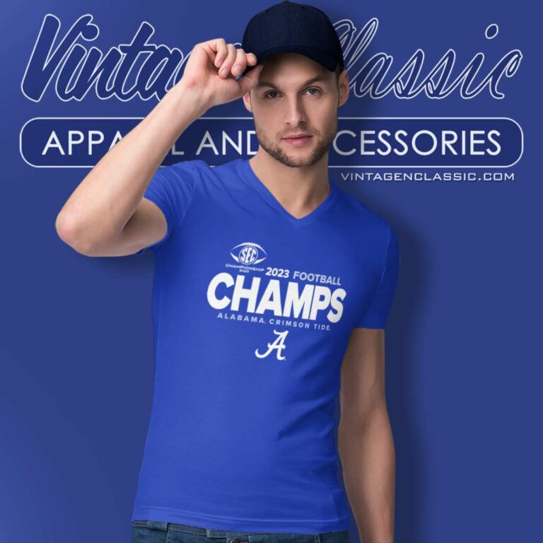Alabama Sec Championship Shirt Sec Football Conference 2023 V Neck TShirt Alabama Sec Championship Shirt Sec Football Conference 2023 V Neck TShirt