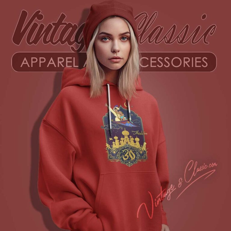 Aladdin Jasmine Flying 30th Anniversary Hoodie Aladdin Jasmine Flying 30th Anniversary Hoodie