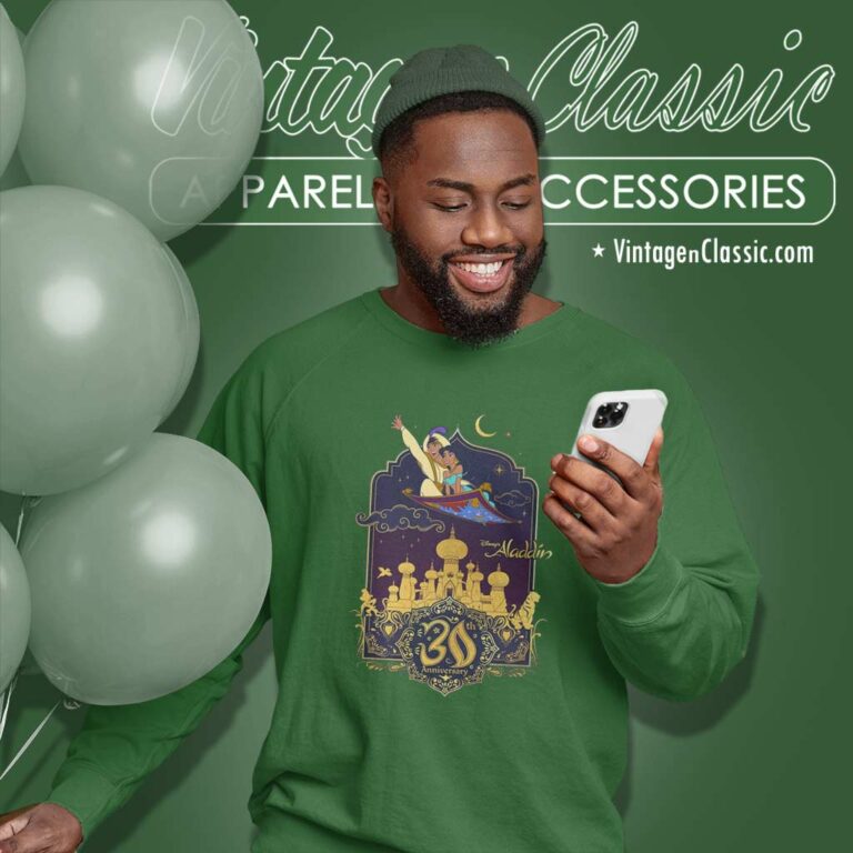 Aladdin Jasmine Flying 30th Anniversary Sweatshirt Aladdin Jasmine Flying 30th Anniversary Sweatshirt