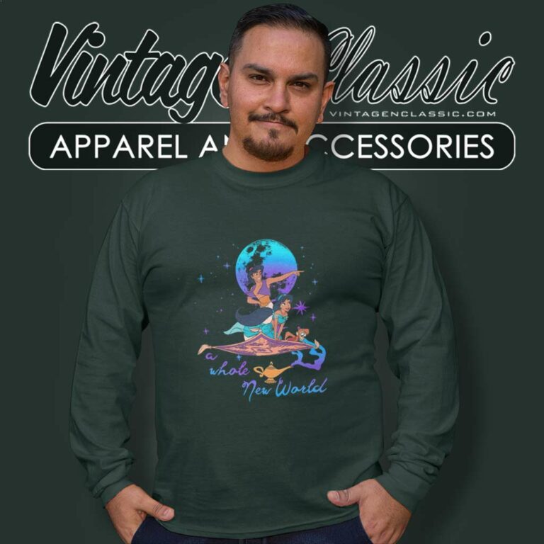 Aladdin New World Aladdin And Jasmine Long Sleeve Tee Aladdin New World Aladdin And Jasmine Long Sleeve Tee