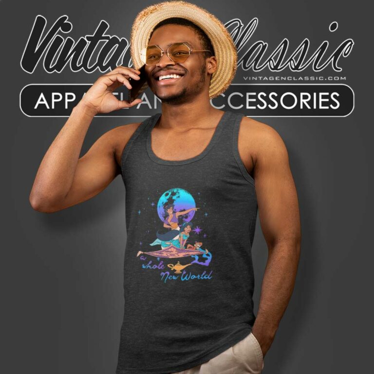 Aladdin New World Aladdin And Jasmine Tank Top Racerback Aladdin New World Aladdin And Jasmine Tank Top Racerback