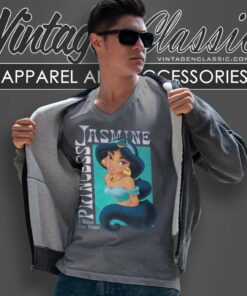 Aladdin Princess Jasmine Poster V Neck TShirt