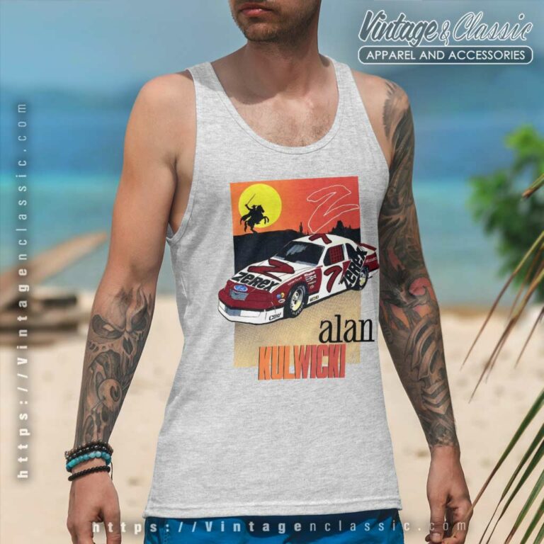 Alan Kulwicki 7 Zerex Zorro Nascar Tank Top Racerback Alan Kulwicki 7 Zerex Zorro Nascar Tank Top Racerback