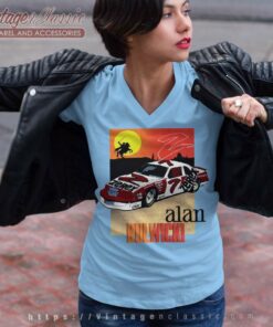 Alan Kulwicki 7 Zerex Zorro Nascar Shirt 4 Alan Kulwicki 7 Zerex Zorro Nascar V Neck TShirt