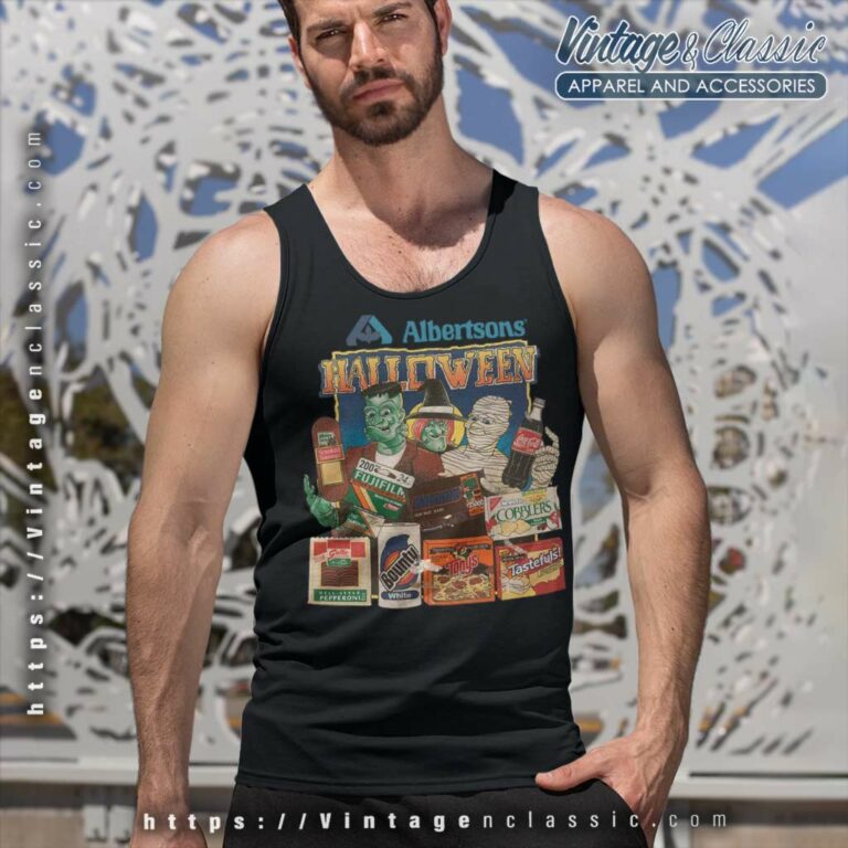 Albertsons Store 1995 Halloween Tank Top Racerback Albertsons Store 1995 Halloween Tank Top Racerback