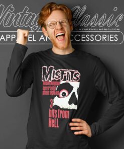 Album 3 Hits From Hell Misfits Long Sleeve Tee