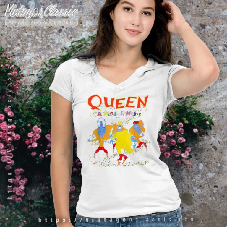 Album A Kind Of Magic Queen Vneck Album A Kind Of Magic Queen Vneck