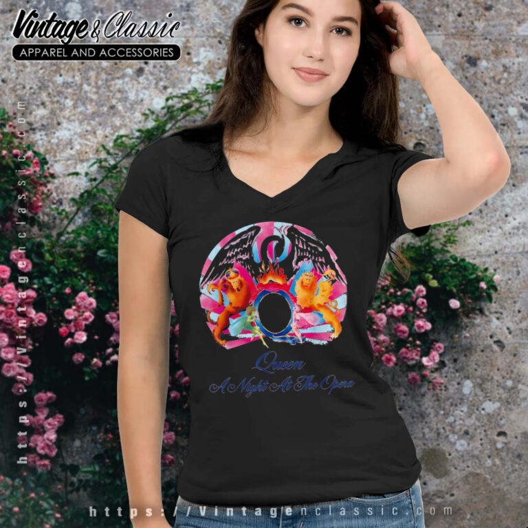 Album A Night At The Opera Queen Vneck Album A Night At The Opera Queen Vneck