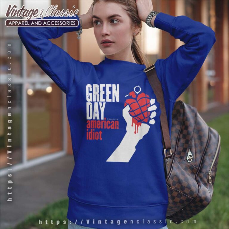 Album American Idiot Green Day Sweatshirt Album American Idiot Green Day Sweatshirt