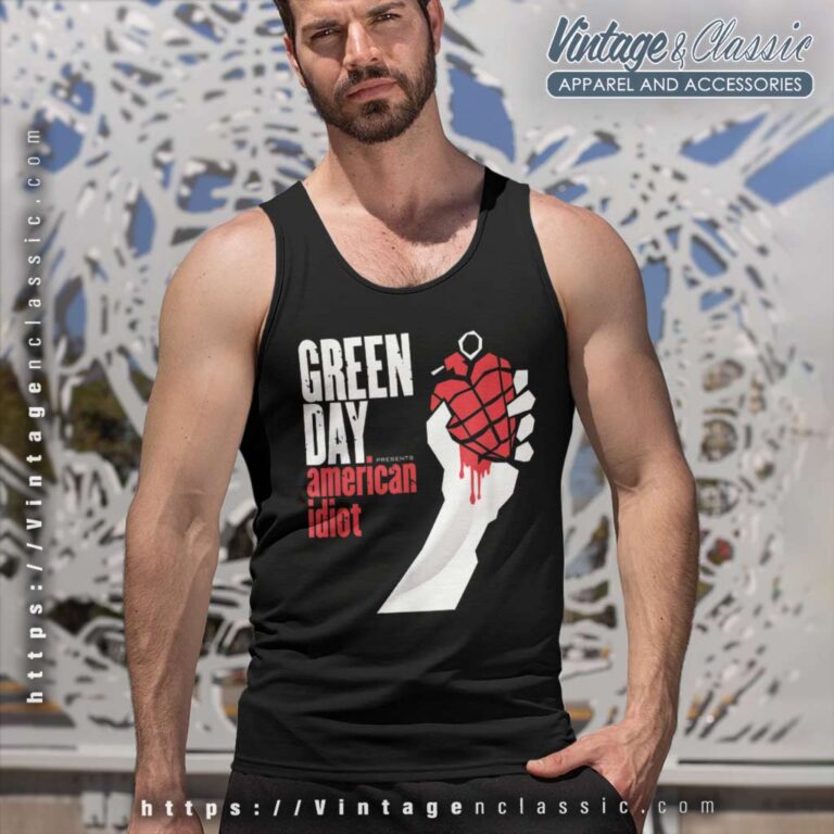 Album American Idiot Green Day Tank Top Racerback Album American Idiot Green Day Tank Top Racerback