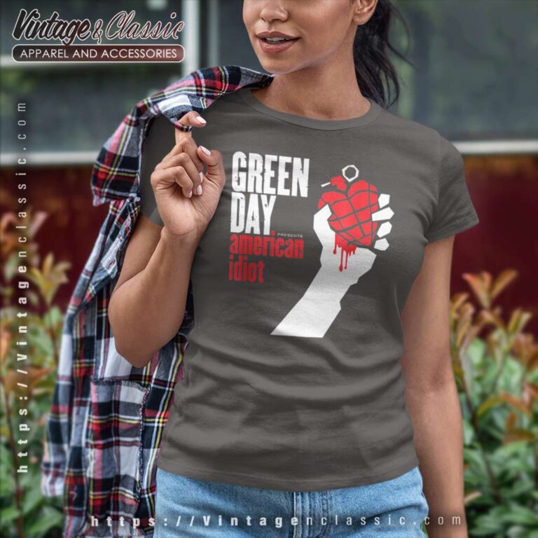 Album American Idiot Green Day Women TShirt Album American Idiot Green Day Women TShirt