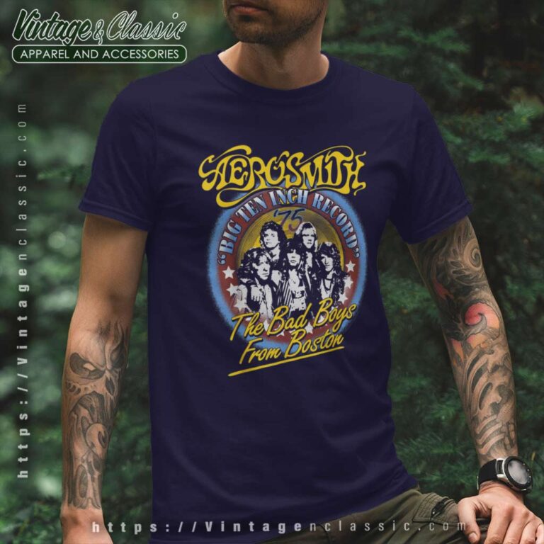 Album Bad Boys From Boston Aerosmith T Shirt Album Bad Boys From Boston Aerosmith T Shirt
