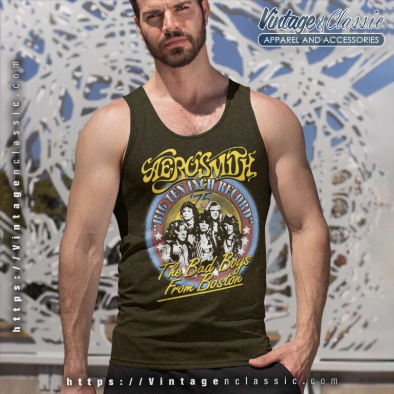 Album Bad Boys From Boston Aerosmith Tank Top Racerback Album Bad Boys From Boston Aerosmith Tank Top Racerback
