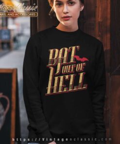 Album Bat Out Of Hell Lyric Meat Loaf Sweatshirt