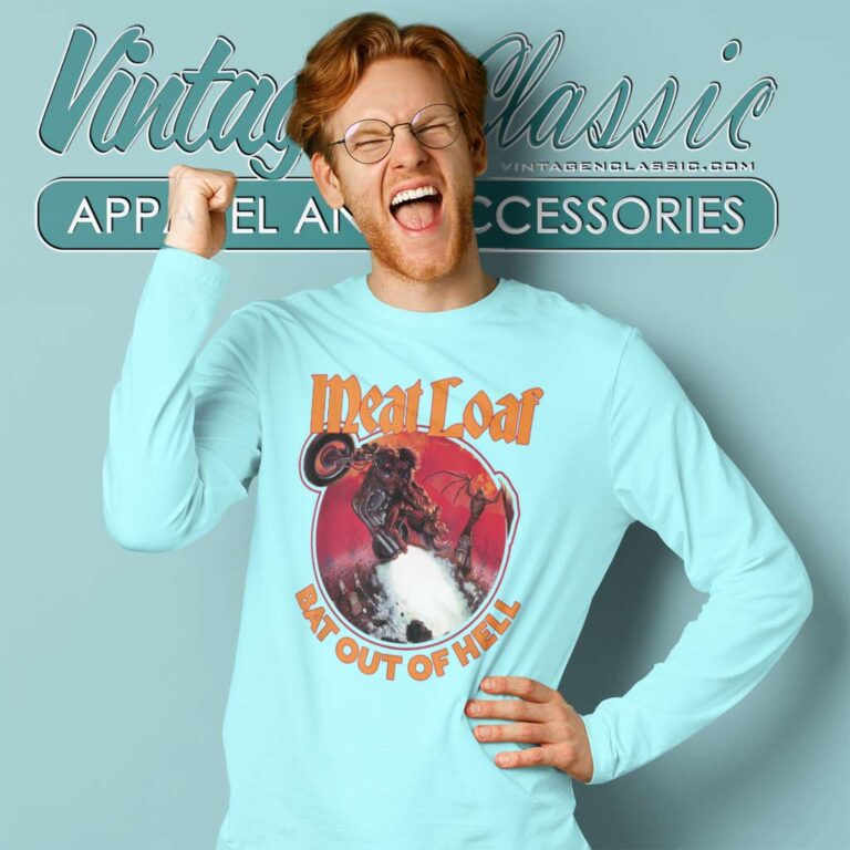 Album Bat Out Of Hell Meat Loaf Long Sleeve Tee Album Bat Out Of Hell Meat Loaf Long Sleeve Tee