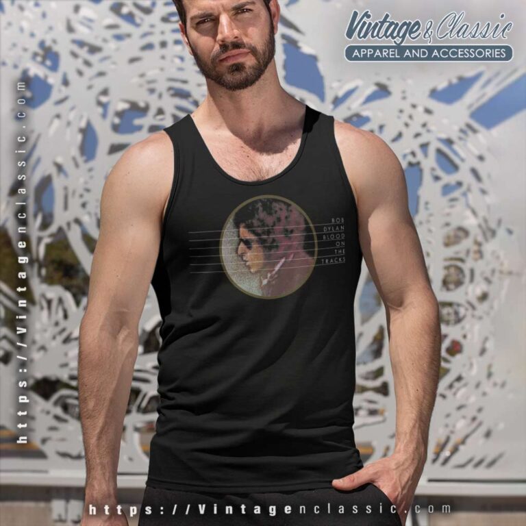 Album Blood On The Tracks Bob Dylan Tank Top Racerback Album Blood On The Tracks Bob Dylan Tank Top Racerback