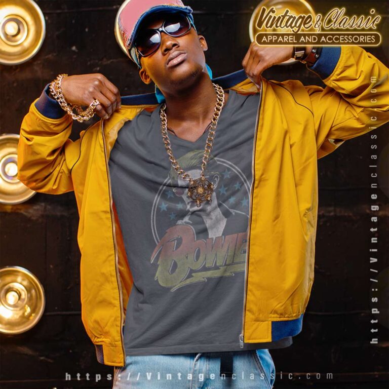 Album Diamond Dogs David Bowie V Neck TShirt Album Diamond Dogs David Bowie V Neck TShirt