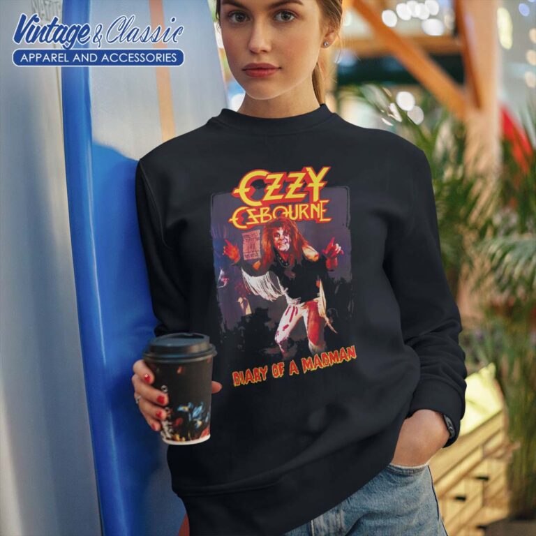 Album Diary Of A Madman Ozzy Osbourne Sweatshirt Album Diary Of A Madman Ozzy Osbourne Sweatshirt