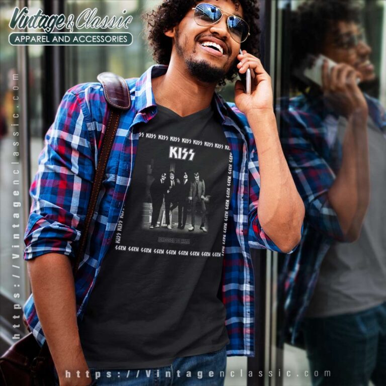 Album Dressed To Kill Kiss V Neck TShirt Album Dressed To Kill Kiss V Neck TShirt