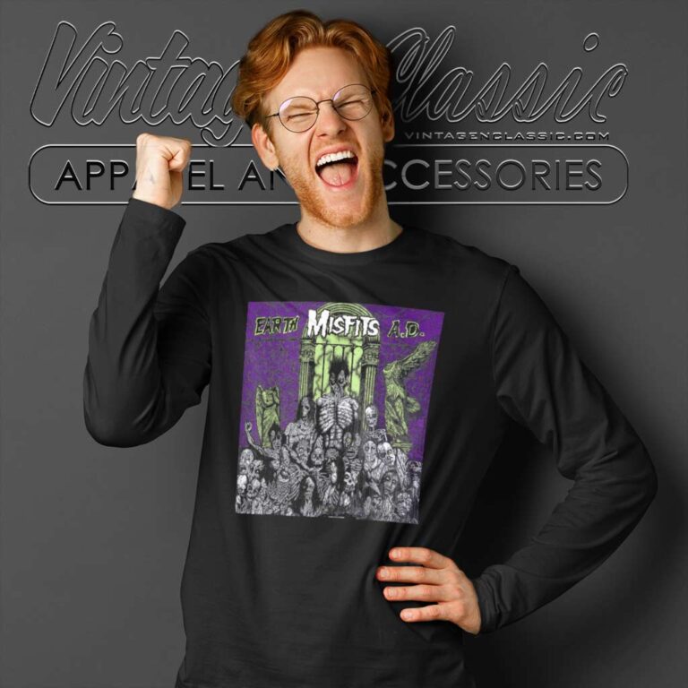 Album Earth A d wolfs Blood Misfits Long Sleeve Tee Album Earth A d wolfs Blood Misfits Long Sleeve Tee