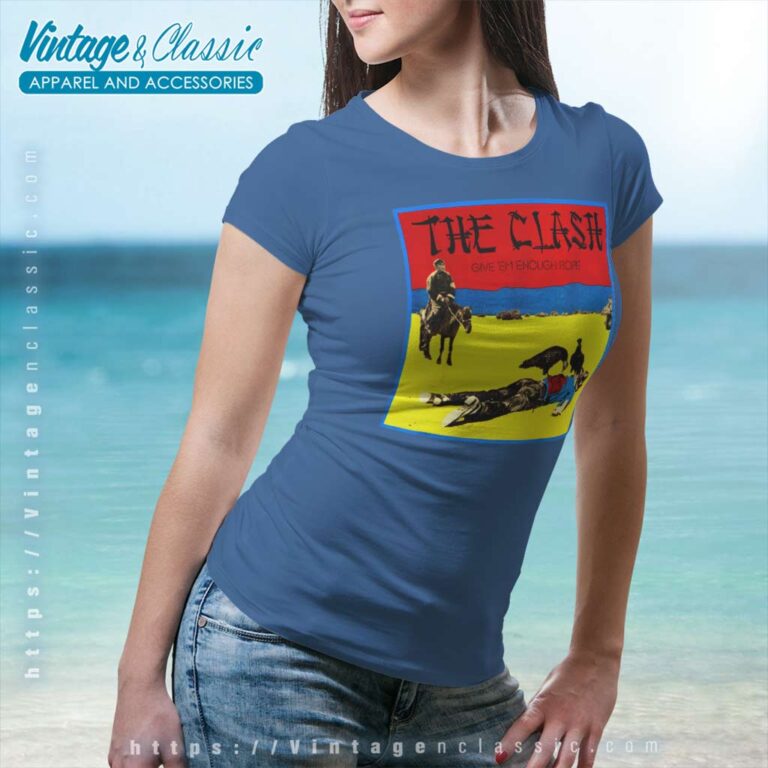 Album Give em Enough Rope The Clash Women TShirt Album Give em Enough Rope The Clash Women TShirt