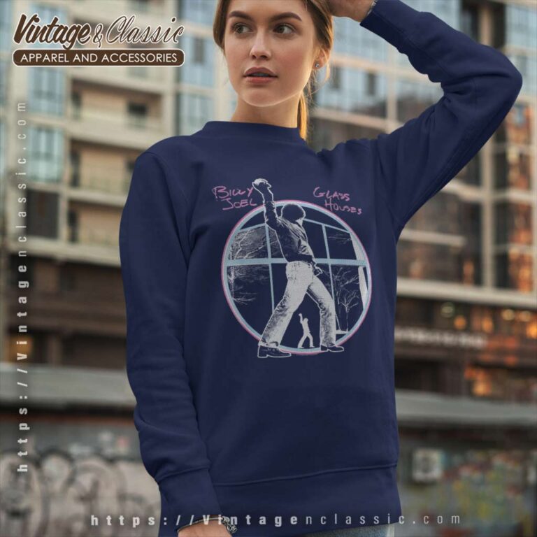 Album Glass Houses Billy Joel Sweatshirt Album Glass Houses Billy Joel Sweatshirt