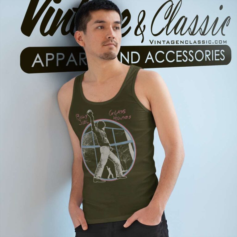 Album Glass Houses Billy Joel Tank Top Racerback Album Glass Houses Billy Joel Tank Top Racerback