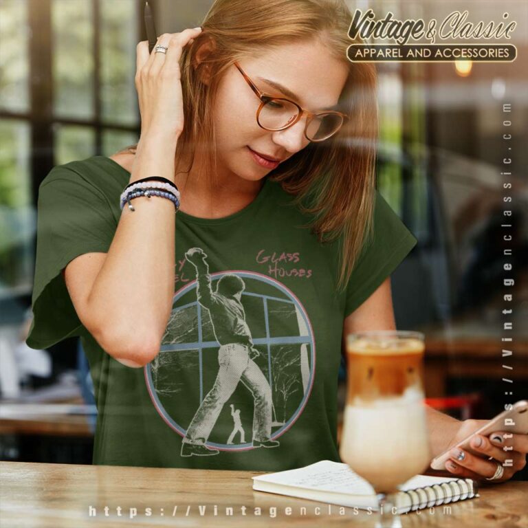 Album Glass Houses Billy Joel Women TShirt Album Glass Houses Billy Joel Women TShirt