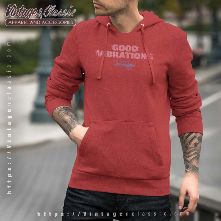 Album Good Vibrations Logo Beach Boys Men Hoodie Album Good Vibrations Logo Beach Boys Men Hoodie