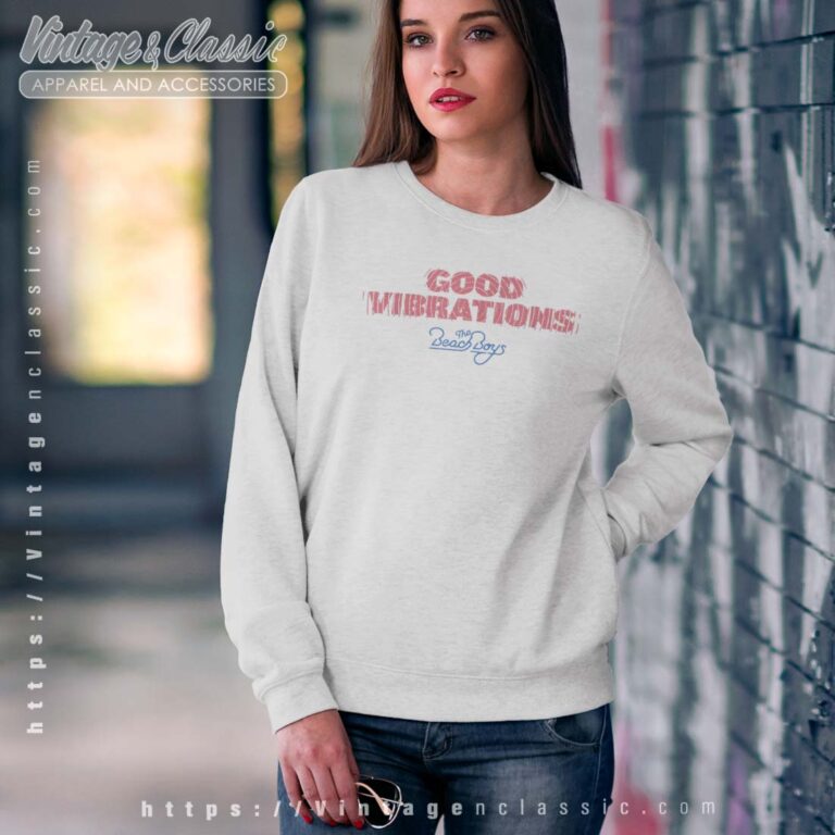 Album Good Vibrations Logo Beach Boys Sweatshirt Album Good Vibrations Logo Beach Boys Sweatshirt
